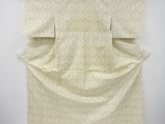JAPANESE KIMONO / ANTIQUE HITOE KIMONO / SILK / TOKAMACHI TSUMUGI / WOVEN KIKKO